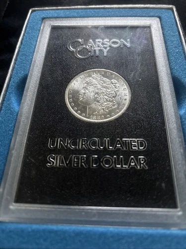 1883-CC Carson City Morgan Silver Dollar Uncirculated In Case