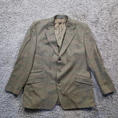 Magee Blazer Mens 46 Tweed Olympic K3 Wool Green Ballymena herringbone
