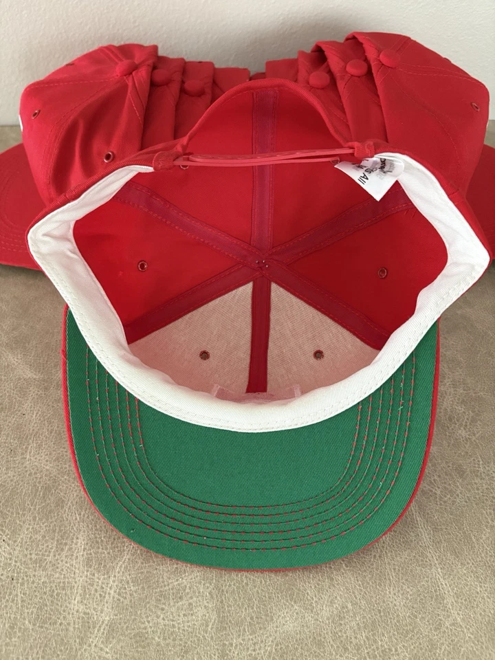 Vintage 90's Marlboro Racing Hat Cap Snapback Team Penske Red **NEW** - Image 4 of 4