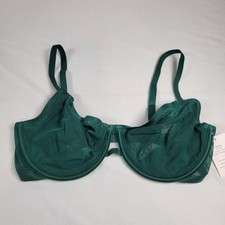Auden Women's Green Smooth unlined comfort wire demi coverage bra size 36D