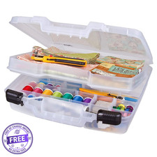 NEW ArtBin 6961AB Deep Base Carrying Case with Removable Dividers, Portable, 15"