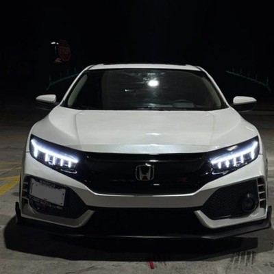 Pair Full LED Headlights Faros For 2016-21 Honda Civic 10th Gen Sequential Lamps