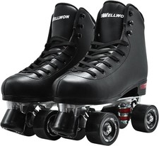 Roller Skate Women  Men Classic Design High-Top PU Leather Quad Roller Skates