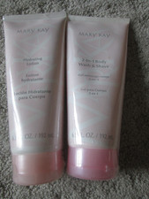 2 New  Sealed Mary Kay 2-In-1 Body Wash  Shave  Lotion Full Size 6.5 fl oz