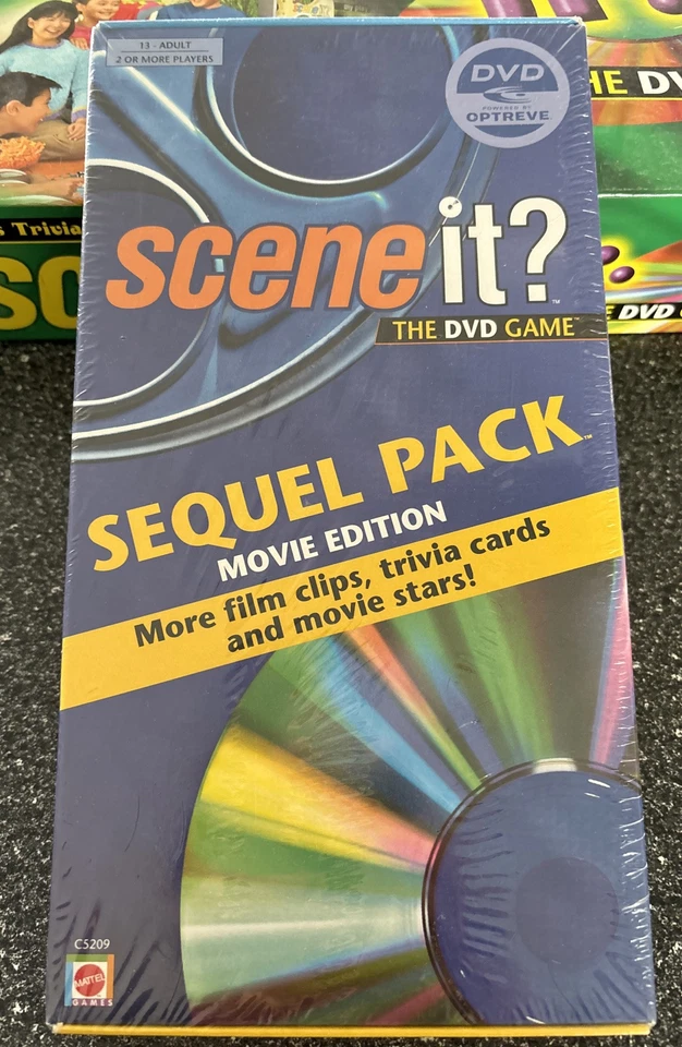 Scene It? Jr. Board Game The DVD Trivia Game & Sequel Pack Mattel 2004 Complete - Image 4 of 4