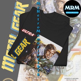 NEW Metal Gear NES Nintendo Box Art Design Black or White T-Shirt S-5XL Free S&H