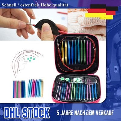 13 Paare Starter Knit Pro Kit Metall Kreisförmige austauschbare Stricknadel Set