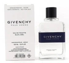 Givenchy Men's Pour Homme Blue Label EDT Spray 3.4 oz (Tester) Fragrances