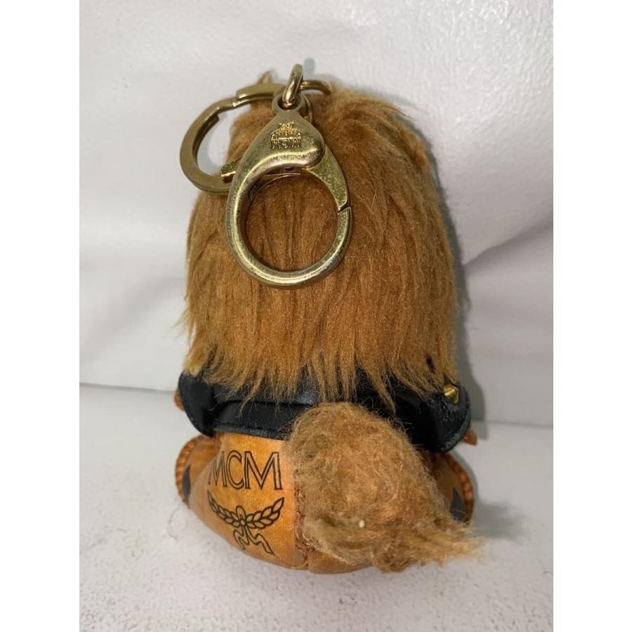 MCM Visetos Lion Bag Charm Authentic Key Ring Plush Keychain