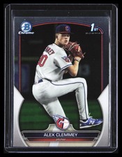 Alex Clemmey 2023 1st Bowman Draft Chrome # Cleveland Guardians B014