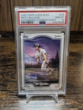 Matt Williams  2025 Topps X Bob Ross #51 Titanium White AUTO /35 PSA 10 POP 2
