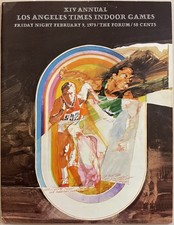 1973 Los Angeles Time Indoor Games Program           **Steve Prefontaine mile**