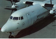 Pocztówka lotnicza (01) – Lufthansa – Fokker 50