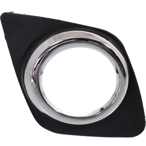 Fog Light Trim Set For 2009-2012 Toyota RAV4 Left and Right Black and Chrome 2Pc - Picture 2 of 9