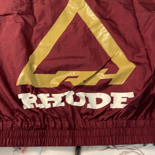 Brand New with Tags RHUDE Men’s Warmup Maroon Jacket Size XL - Picture 6 of 9