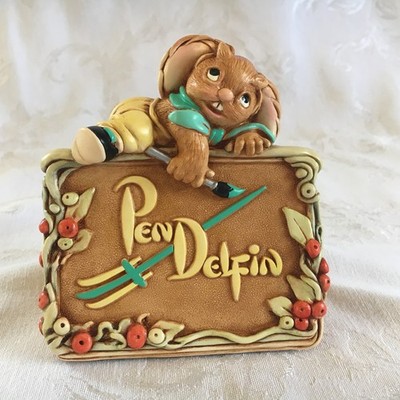 PenDelfin Rabbit Collectors Figurine - Golden Jubilee Years Plaque ~ NOS