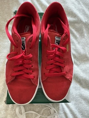 Size UK 5 (GS) - PUMA Suede Low High Risk Red - Image 1 of 4