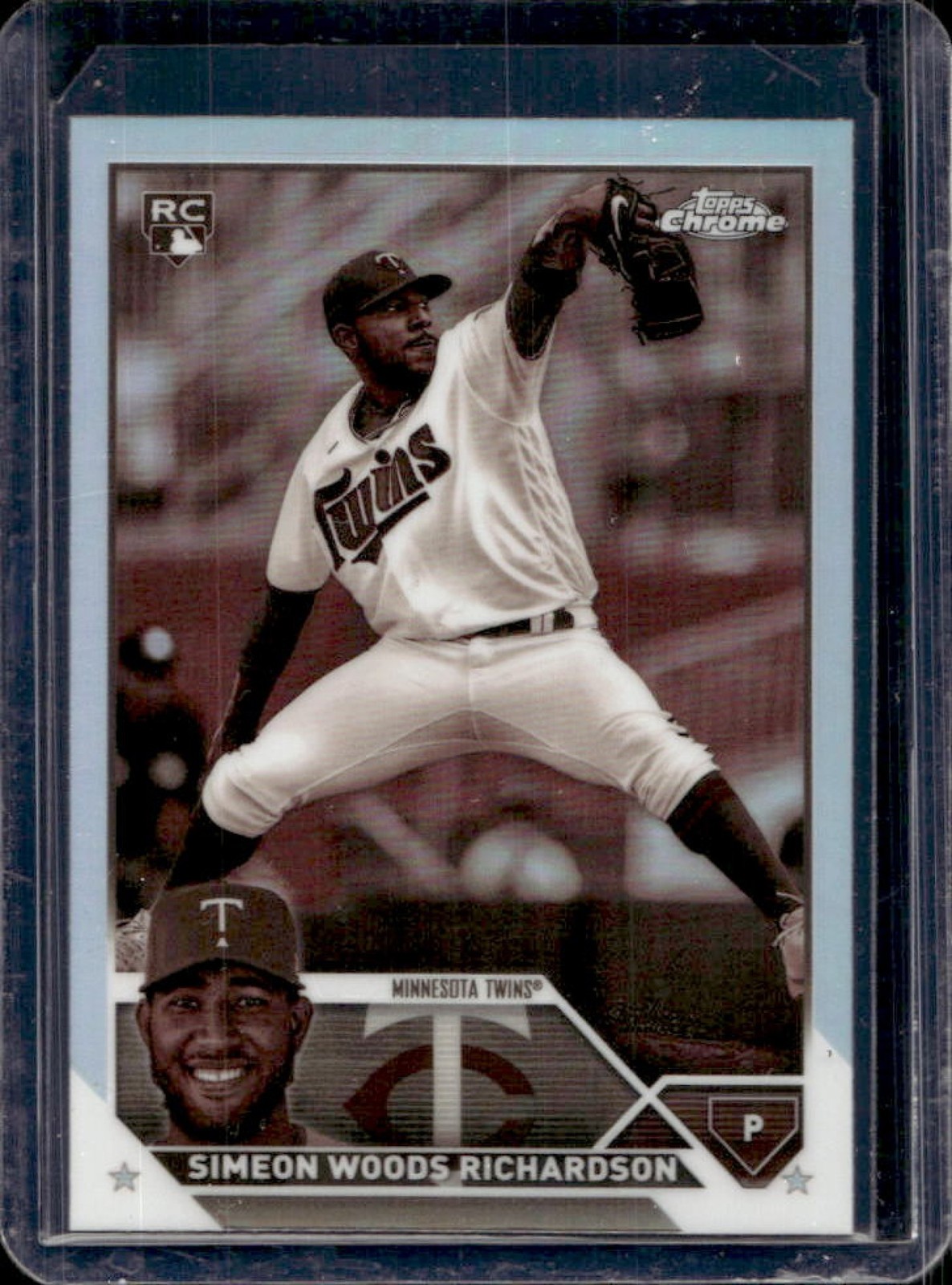 2023 Topps Chrome Simeon Woods Richardson Sepia Refractor Rookie RC #173 Twins