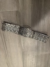 Unusual Vintage Silver Metal Stretch Belt Western