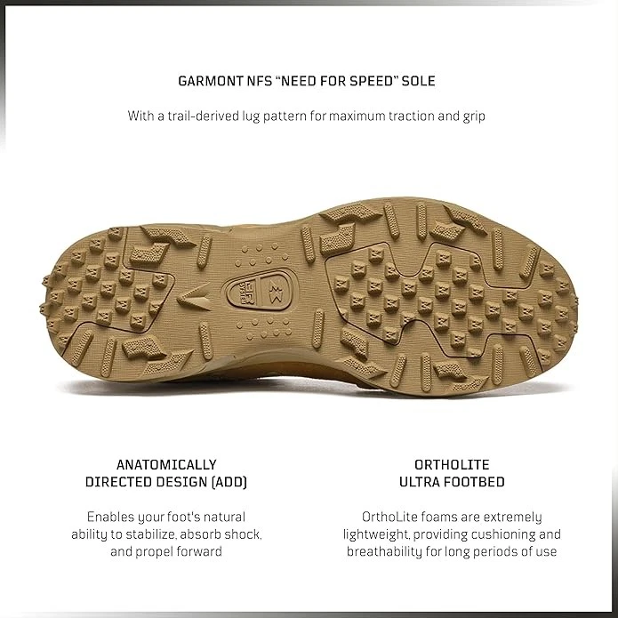 GARMONT T8 NFS 670 Military Combat Tactical Boots for Men/Women, Size 8 - Coyote - Image 3 of 4