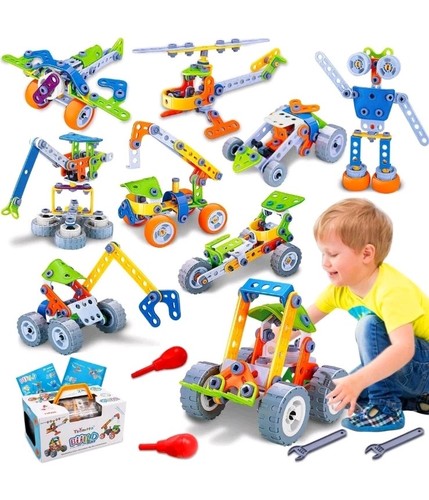 10 in 1 STEM Toys for 4 5 6 7 8+ Year Old Boy Girl Birthday Gifts Building Toys