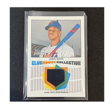 2026 Topps Heritage Clubhouse Collection Relic Juan Soto Mets Game-Used CCR-JS