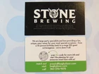 2 Brewery Business Cards ~ STONE + BAGBY Breweries; CALIFORNIA Locations