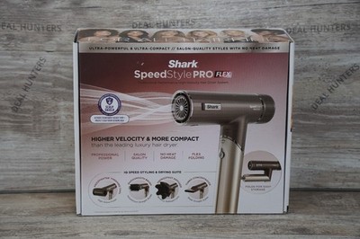 SEALED Shark SpeedStyle Pro Flex HD542 High-Velocity Hair Dryer + 4 Attachments