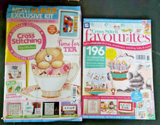 The World of Cross Stitching 343 and Cross Stitch Favorites Magazine LOT New