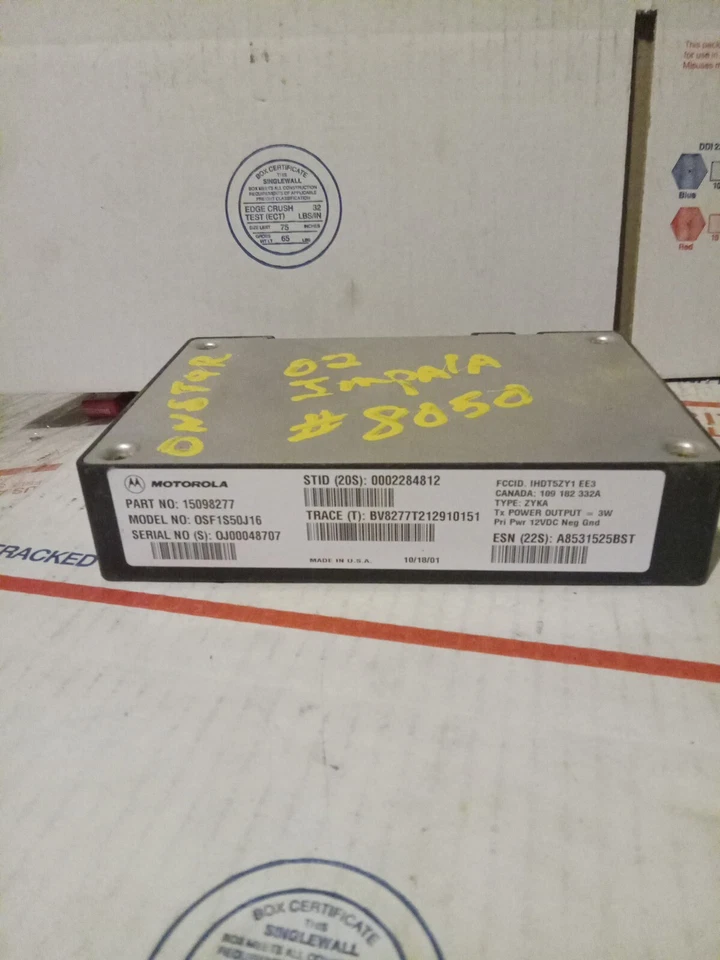 2002 Chevrolet Impala ECM Onstar Communication Control Module 15098277 - Image 3 of 3