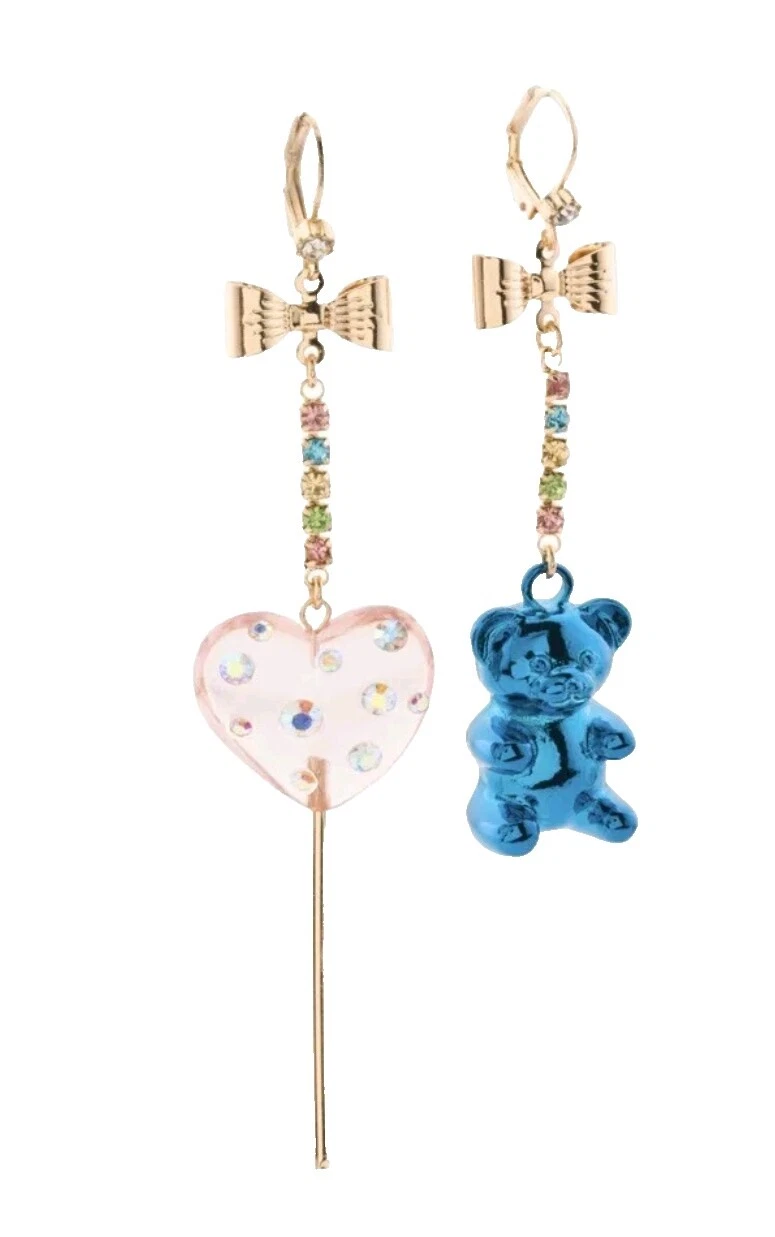 Betsey Johnson Plastic Fashion Earrings