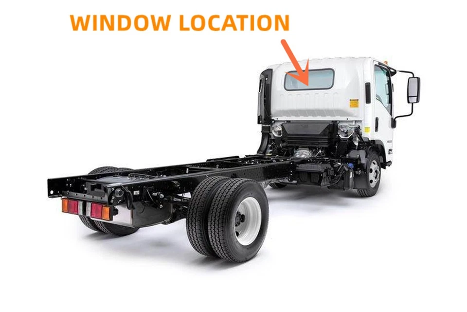 Back Glass Rear Window For Chevy & GMC LFC W3500 W4500 W5500 / Isuzu NPR NQR NRR — 第 3/4 张图片