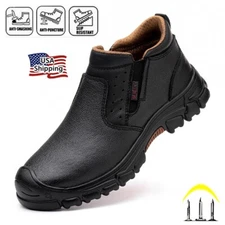 Water Proof Mens Composite Toe Safety Shoes Work Shoes Slip Resistant Hiking US