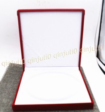 7 X 7" Large Red Velvet Jewelry Necklace Boxes Christmas Gift Box Presentation