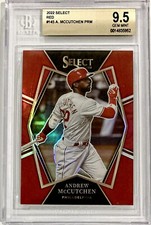 2022 Panini Select #145 Andrew McCutchen RED PRIZM /199 BGS 9.5 GEM MINT