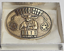 Vintage Dodge City Days Kansas Western Cowboy Award Design M. Belt Buckle 1995
