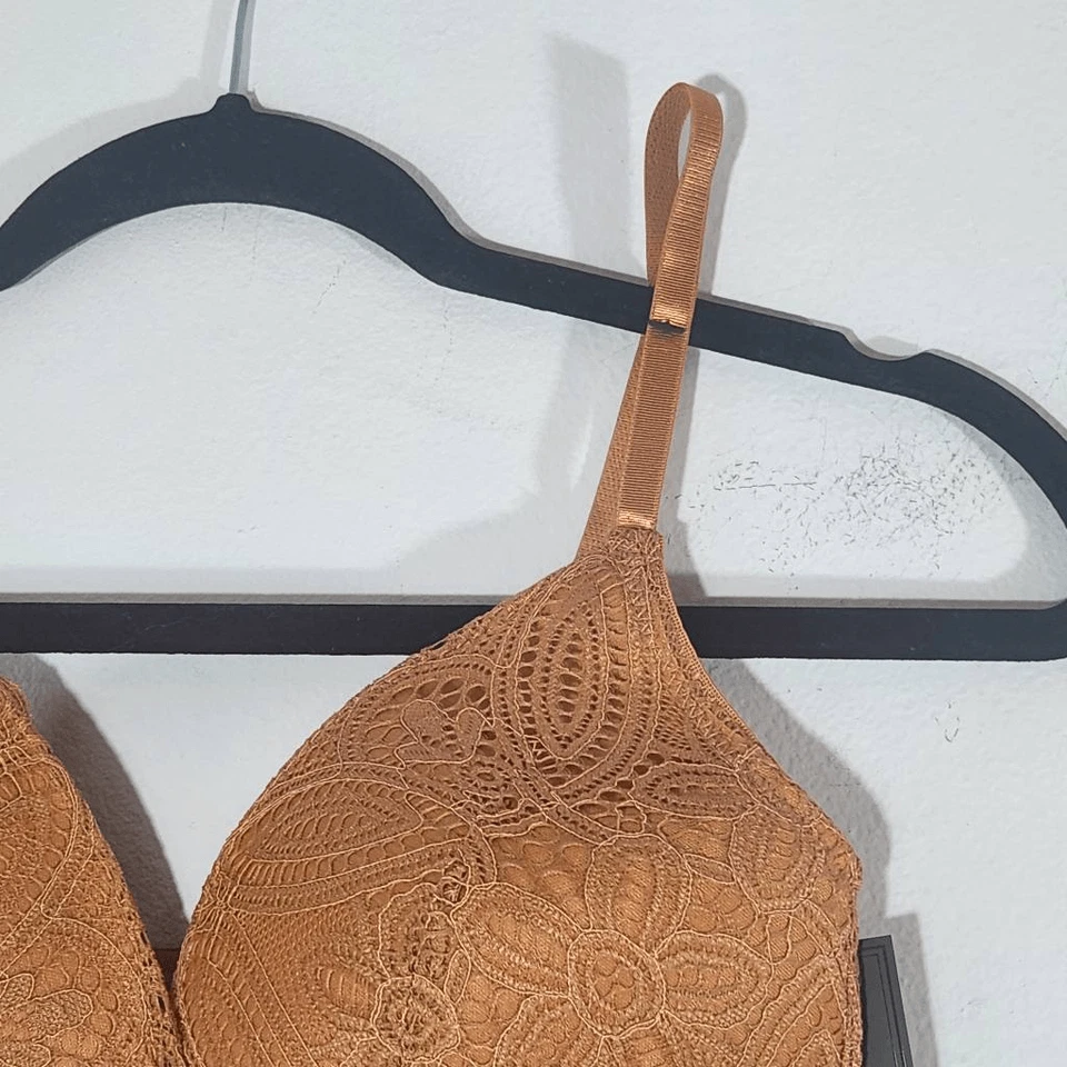 Bralette Frederick's of Hollywood Naranja Encaje Talla Grande Nuevo con Etiquetas Bralette Naranja Foto 4 de 4