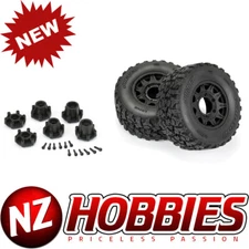 Proline 1/10 Jaeger HP BELTED F/R 2.8" MT Tires MTD 12mm/14mm Black Raid (2) # P