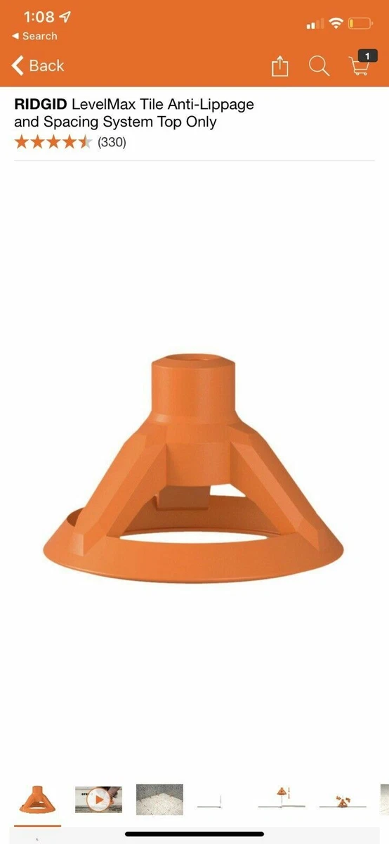 RIDGID LevelMax Tile Anti Lippage Spacing System Part A Plastic
