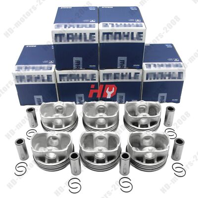 MAHLE Pistons Rings Set Φ82+0.5mm CR 11:1 6Pcs For BMW 325i 523i E93 E30 E83 F10