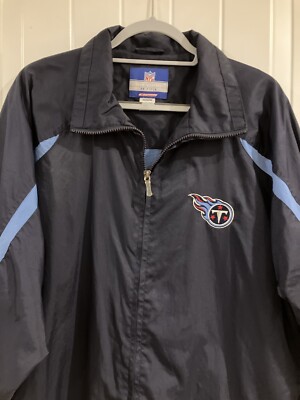 VTG NFL Mens Size M Reebok On Field Tennessee Titans Full Zip