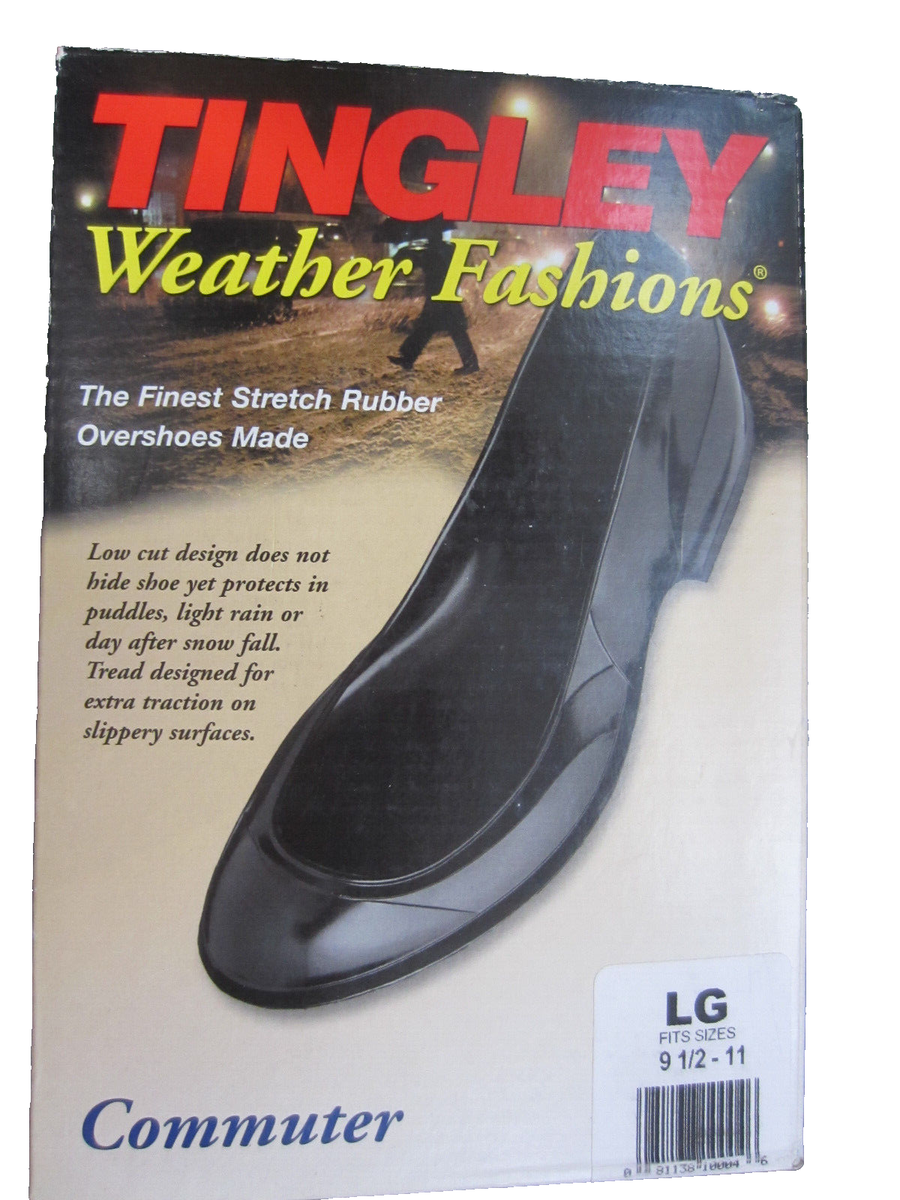 TINGLEY 1000 Commuter Low Cut Rubber Overshoe Galoshes Rain| 8.5
