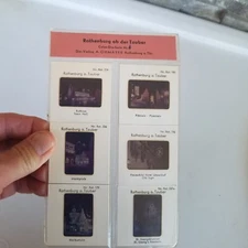 35mm 6 Slides Rothenburg Germany town hall market place st George Tub15 Pic