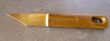 Vintage Craft Knife M. Grumbacher - Japan with Sheath Ergonomic Handle Tan