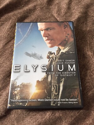 Elysium DVD Matt Damon Jodie Foster Action