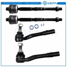 Front Steering Tie Rod End Inner Outer Set 4set Fits MB Mercedes C CLK Series