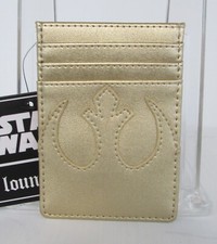 Disney Loungefly Star Wars Cardholder Gold Rebel Alliance NWT
