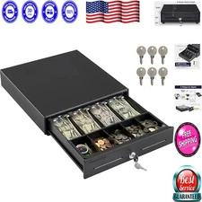 Secure 4 Bill 5 Coin Electronic Cash Drawer for Efficient POS Transactions