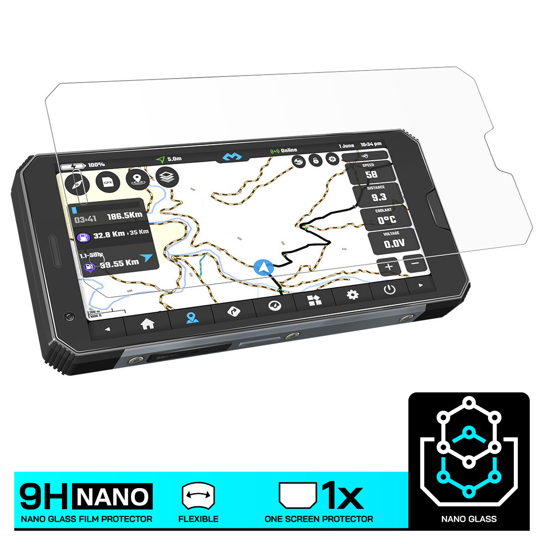 DMD T665 NAV PHONE Dashboard Screen Protector 2 x Ultra Clear & 2