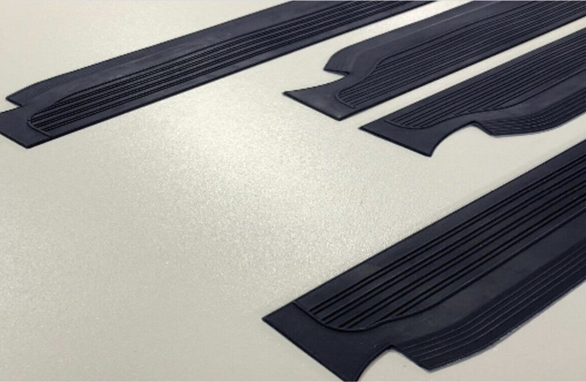 EINSTIEGSLEISTEN GUMMI SCHWELLERBELAG TOBACCO SET Für Mercedes W114